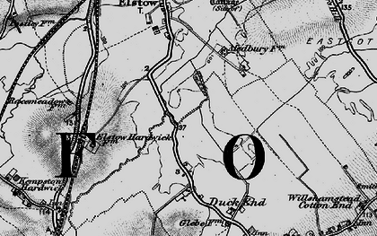 Old map of Wixams in 1896