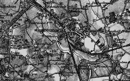 Old map of Wokingham in 1895