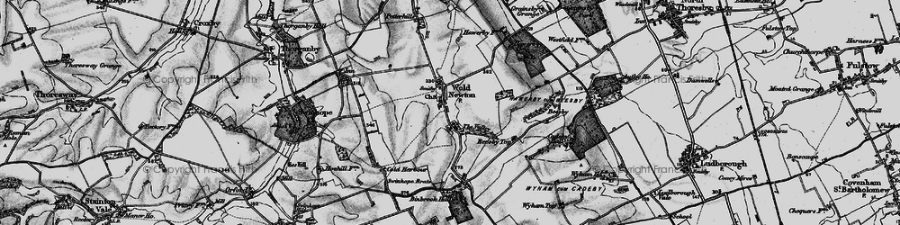 Old map of Binbrook Hall in 1899