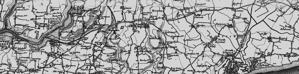 Old map of Woldhurst in 1895