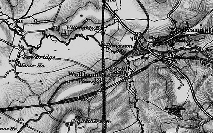 Old map of Wolfhampcote in 1898