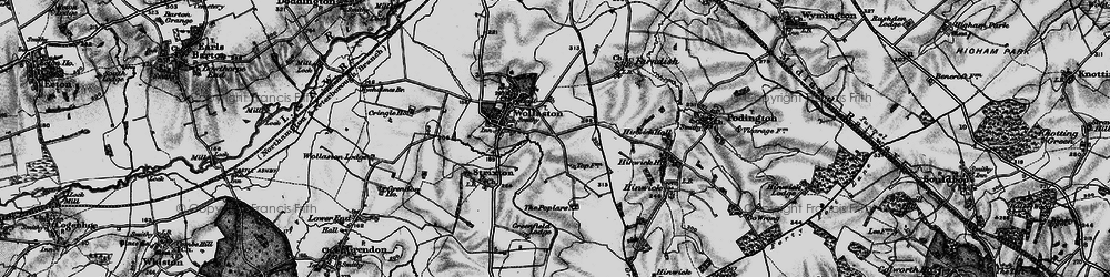Old map of Wollaston in 1898