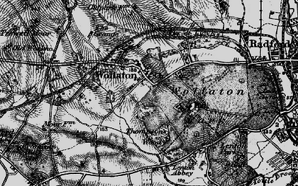 Old map of Wollaton in 1899