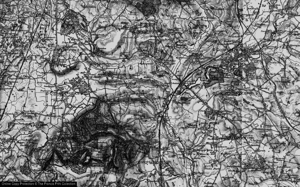 Old Map of Wollerton Wood, 1897 in 1897