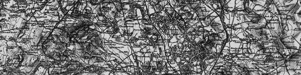 Old map of Wolstanton in 1897