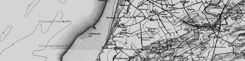 Old map of Wolsty in 1897