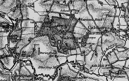 Old map of Wolterton Park in 1898
