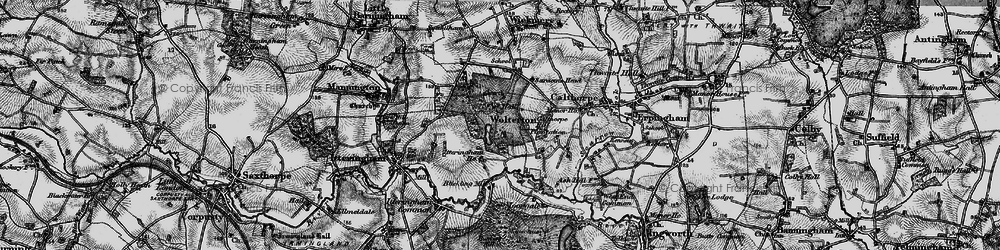 Old map of Wolterton in 1898