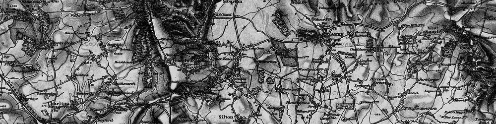Old map of Wolverton in 1898