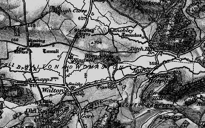 Old map of Womaston in 1899