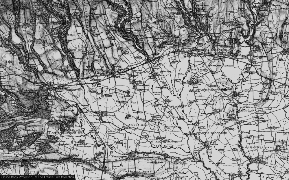 Old Map of Historic Map covering Bowforth in 1898