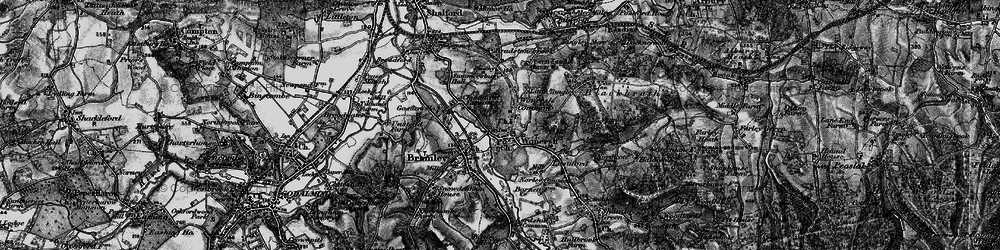 Old map of Wonersh in 1896