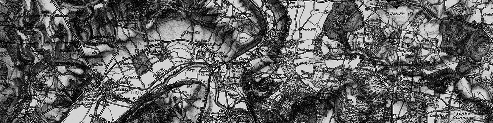 Old map of Wooburn in 1895