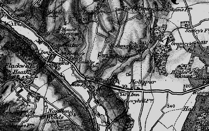 Old map of Wooburn Moor in 1896