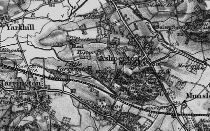 Old map of Tuston in 1898
