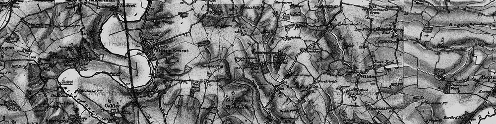 Old map of Wood End in 1898