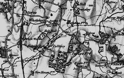 Old map of Wood End in 1899
