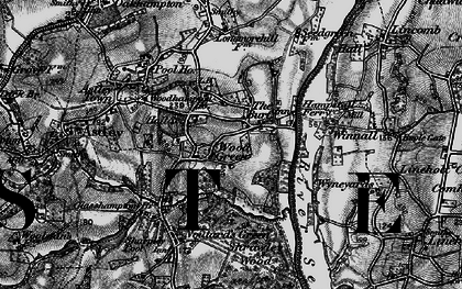 Old map of Wood Green in 1898