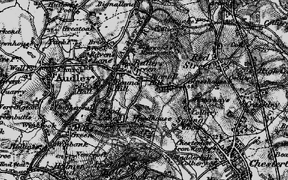 Old map of Wood Lane in 1897