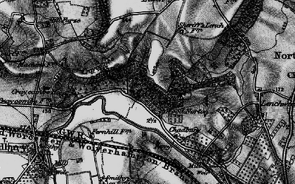 Old map of Wood Norton in 1898