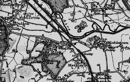 Old map of Wood Row in 1896