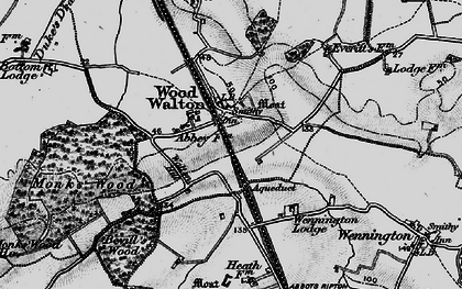 Old map of Wood Walton in 1898