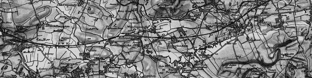 Old map of Woodborough in 1898