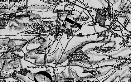 Old map of Woodborough Park in 1899