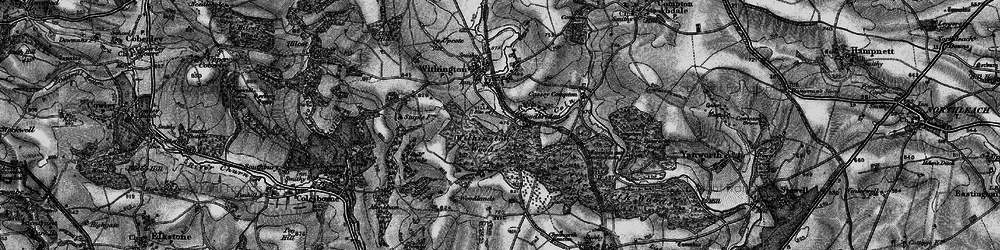 Old map of Woodlands in 1896
