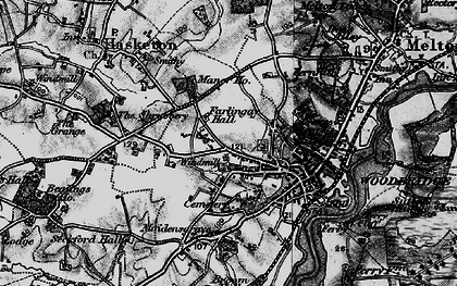 Old map of Woodbridge in 1896