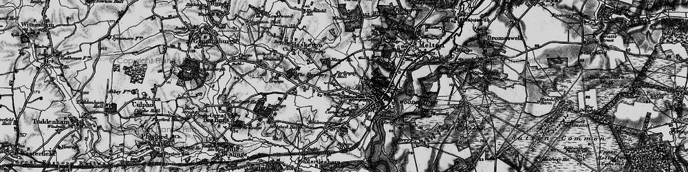 Old map of Woodbridge in 1896