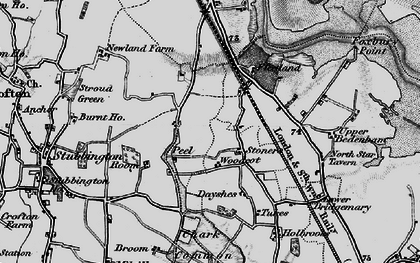 Old map of Woodcot in 1895