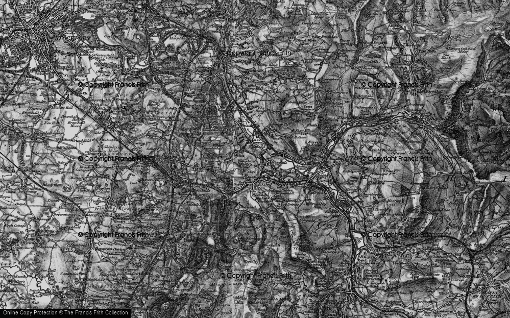 Old Map of Woodend, 1896 in 1896