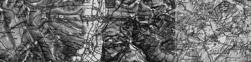 Old map of Woodfalls in 1895