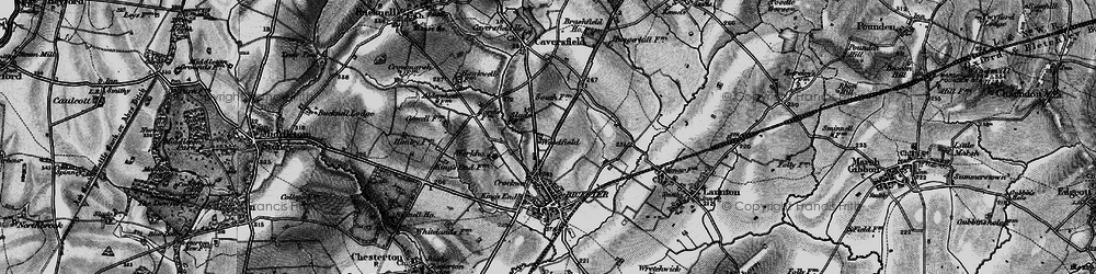 Old map of Woodfield in 1896