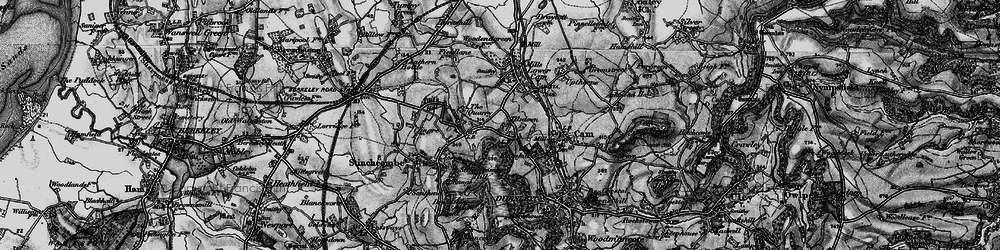 Old map of Woodfield in 1897