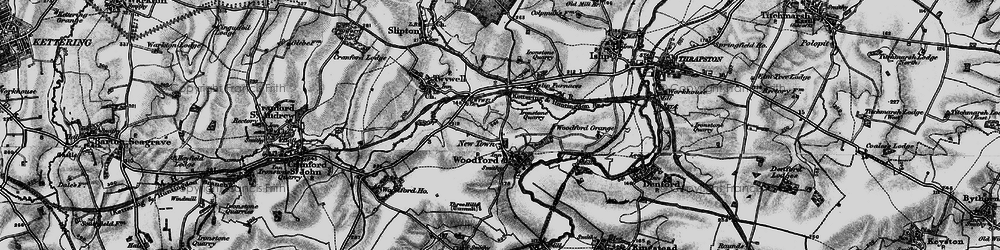 Old map of Woodford in 1898