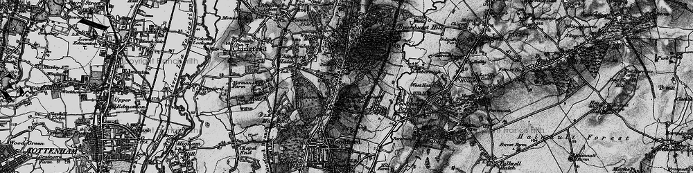 Old map of Woodford Wells in 1896