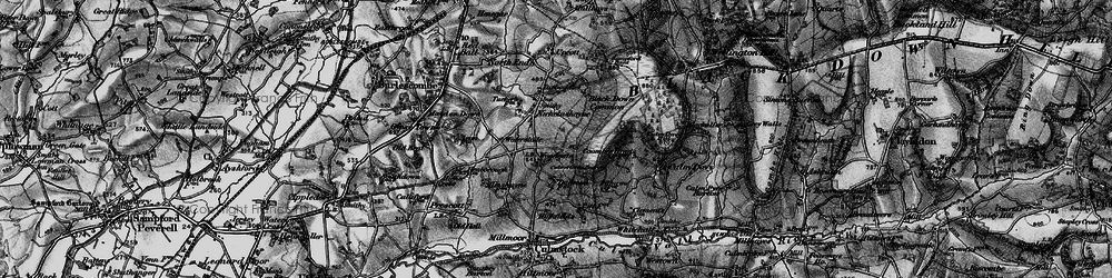Old map of Woodgate in 1898