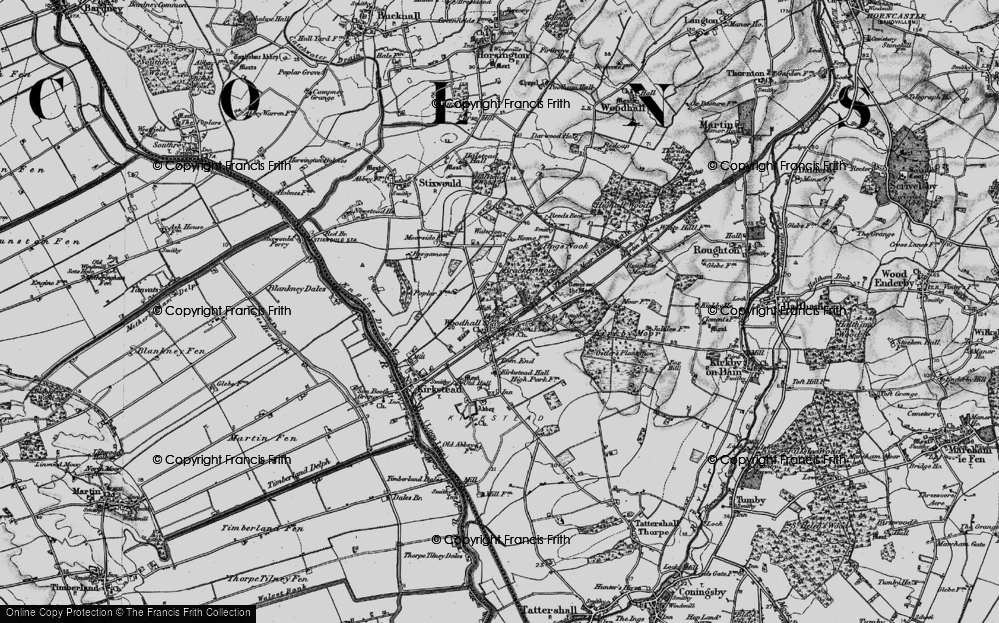 Old Map of Woodhall Spa, 1899 in 1899