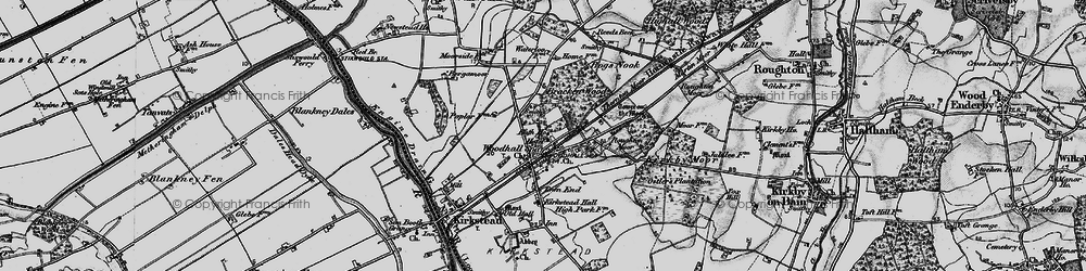 Old map of Woodhall Spa in 1899