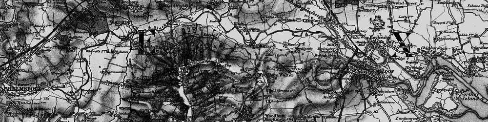 Old map of Woodham Walter in 1896