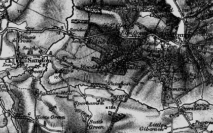 Old map of Woodhill in 1896