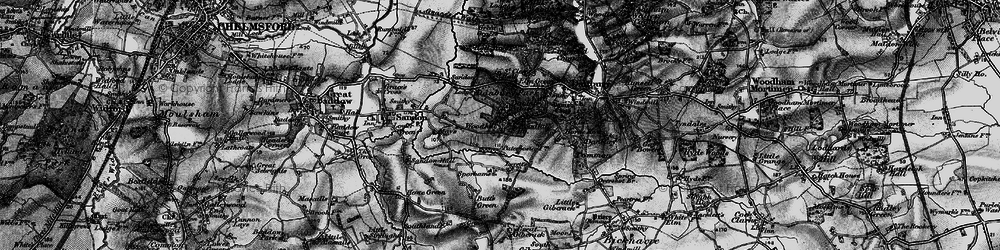 Old map of Woodhill in 1896