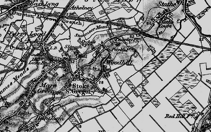Old map of Woodhill in 1898