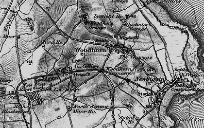 Old map of Woodhorn in 1897