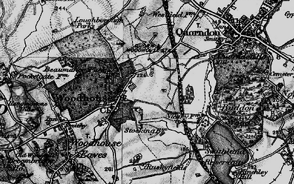 Old map of Beaumanor Hall in 1899