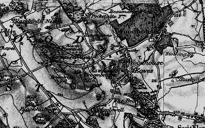 Old map of Black Hill in 1899