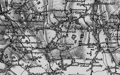 Old map of Woodhouse Park in 1896