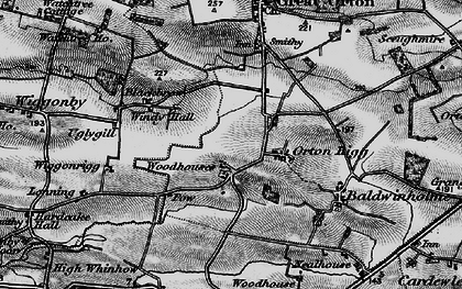 Old map of Wiggon Rigg in 1897